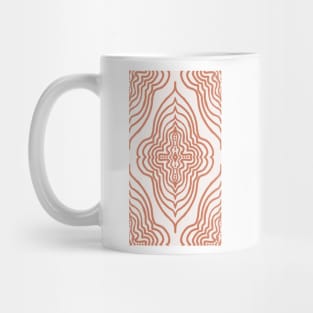 Mandala in bright copper Mug